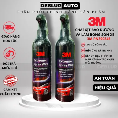 Chai xịt làm bóng sơn xe, bảo dưỡng sơn ô tô 3M Extreme Spray Wax PN39034E - Nhập khẩu Thái Lan