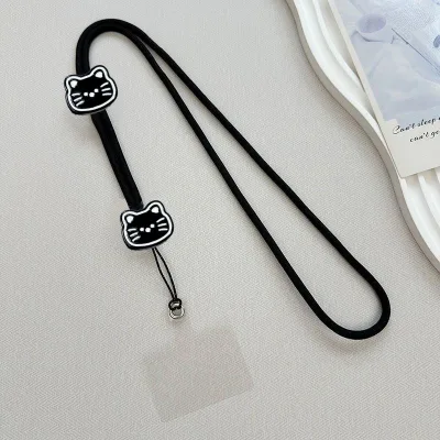 Dễ Thương Mèo Nhỏ Dây Đeo Điện Thoại Dây Cổ Dây Buộc Cho Chìa Khóa Thẻ ID Dây Điện Thoại Di Động Vòng Cổ Tay Dây Đeo Điện Thoại