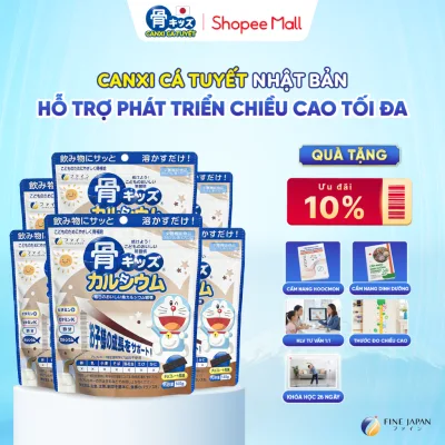 Bột Canxi Cá Tuyết Fine Japan Nội Địa Nhật Bản Phát Triển Chiều Cao 140g