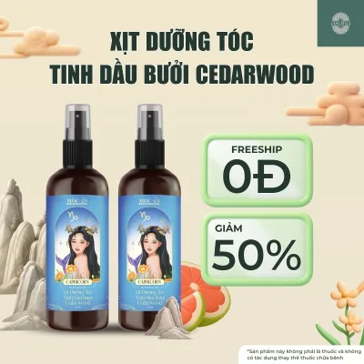 X2Bce120 - Combo of 2 Spray Bottles of Green Peel Grapefruit Essential Oil & Moc an Cedarwood Essential Oil Haircare 120ml Supports Hair Loss Reduction, Hair Growth Hair Care