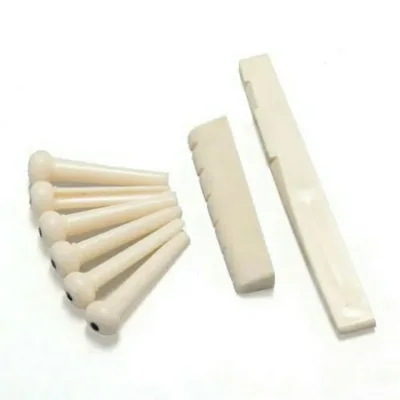 Combo 3 món Lược, Ngựa, Chốt đàn Guitar (đen trắng)