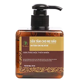 Sữa tắm hữu cơ cho mẹ bầu, dưỡng da body trắng mịn Wonmom 250ml