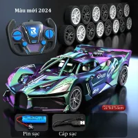 Xe điều khiển từ xa Bugattii 1:20, ô tô dùng pin sạc làm quà tặng sinh nhật cho bé