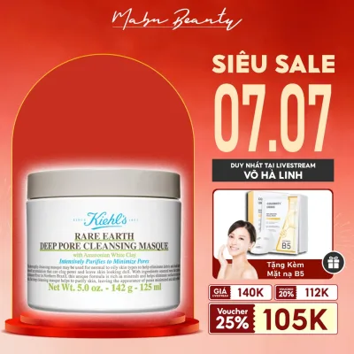 Mặt Nạ Đất Sét Kiehl's Rare Earth Làm sạch sâu, kiềm dầu, giảm mụn đầu đen, dịu nhẹ không gây khô da