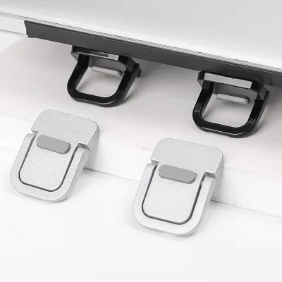 Giá đỡ máy tính xách tay hợp kim kẽm Mini di động với 2 góc có thể điều chỉnh Máy nâng máy tính xách tay vô hình có thể gập lại cho máy tính xách tay