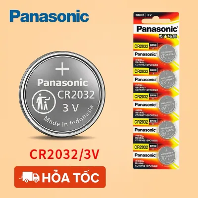 Pin CR2032 Panasonic 3V nội địa Trung – Made in Indonesia | Pin cúc áo dùng cho remote, cân, đồng hồ