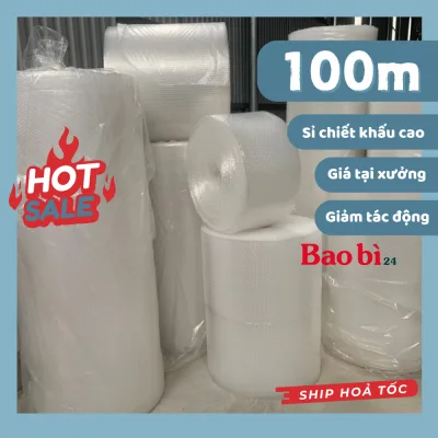 Cuộn Xốp Khí, Xốp Nổ Gói Hàng, Bọc Hàng (Cam Kết Đủ 100m) - Kích Thước 20cm, 28cm, 35cm, 70cm