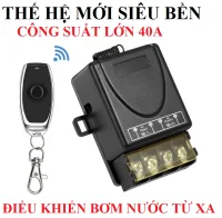 Bộ điều khiển từ xa không dây 100 mét 220V 40A 4500W Mẫu MỚi độ bền cao bắt sóng khoẻ đã cài đặt về chỉ việc dùng ĐEN