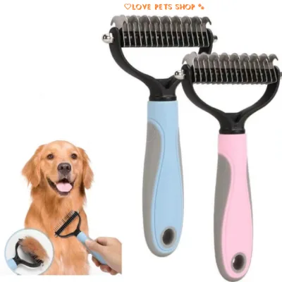 Lược chải lông và gỡ rối lông cho Chó Mèo hình bàn cào - Love Pets Shop