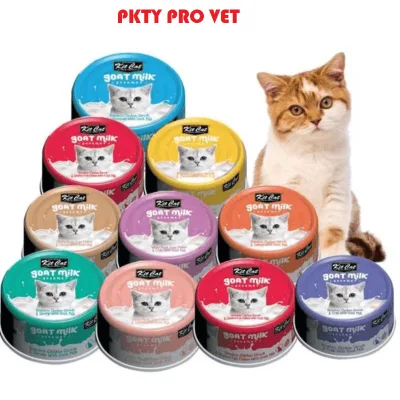Pate KitCat Goat Milk Lon 70g Vị Sữa Dê – Dễ Tiêu Hóa, Bổ Dưỡng Cho Mèo