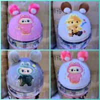 🔥🔥 size 6 - 10 tuổi ] Mũ bảo hiểm trẻ em _ có kính in hình LaBuBu 🐯🐯