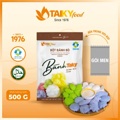 Bột bánh bò rễ tre Tài Ký gói 500g (tặng kèm gói men nở trong gói bột)