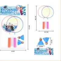 Bộ vợt cầu lông trẻ em 45cm hoạt hình cho bé - bộ đồ chơi cầu lông mini nhựa trẻ em