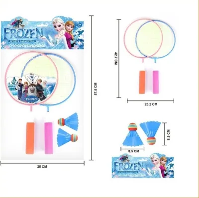 Bộ vợt cầu lông trẻ em 45cm hoạt hình cho bé - bộ đồ chơi cầu lông mini nhựa trẻ em