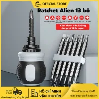 Bộ tua vít đa năng tự động đảo chiều, tô vít lùn trợ lực 12 đầu ngắn to từ tính