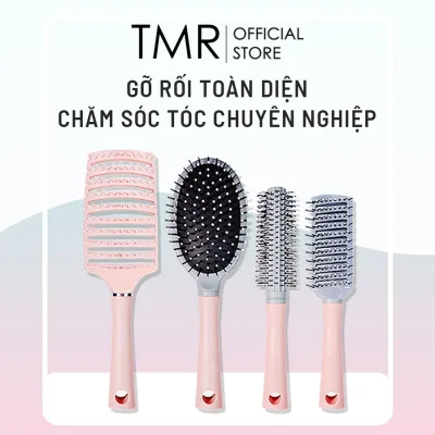 Lược Gỡ Rối Angel Pink TMR Chải Tóc Màu Hồng Xinh Xắn Nhiều Kiểu Dáng Lựa Chọn Vuông Oval Tròn