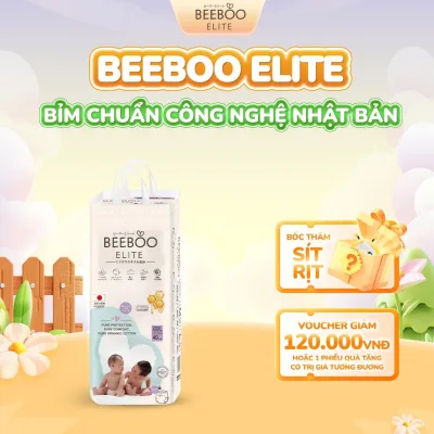 Full size Bỉm Dán/ Bỉm Quần Beeboo Elite Thương Nhật Bản, Sáp Ong Trắng, Mềm Mịn, Chống Hăm