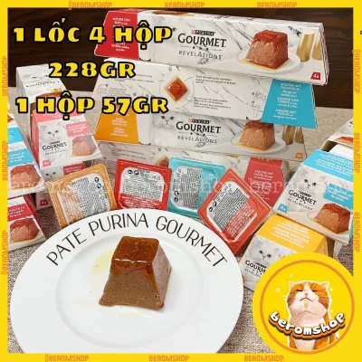 PATE CHO MÈO CAO CẤP GOURMET REVELATIONS 04 VỊ 57G NHẬP ĐỨC CỰC THƠM NGON