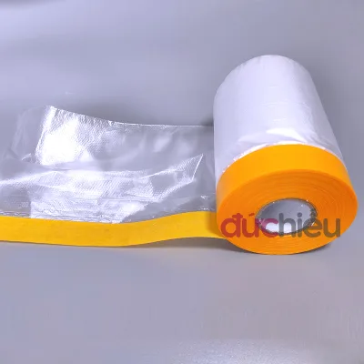 Màng bọc nilong che bụi đa năng, băng keo che sơn, che phủ ngăn bụi nhiều size