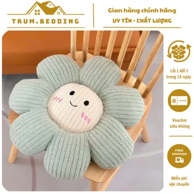 Đệm Ngồi Hình Bông Hoa Dễ Thương Decor Trang Trí Nhà Cửa, Tựa Ghế Tựa Lưng Êm Ái