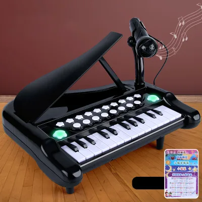 Đồ chơi nhạc cụ Đàn Piano màu Đen sang trọng kèm Micro, đồ chơi điện tử âm nhạc, đồ chơi giáo dục âm nhạc, đồ chơi nhạc cụ.
