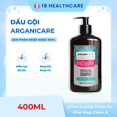 Dầu gội Collagen Arganicare Chăm Sóc Tóc Mềm Mượt, Phục Hồi Tóc Hư Tổn 400ml
