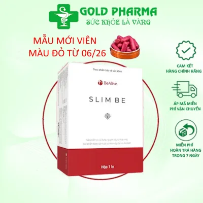 Viên uống giảm cân Slim Be hộp 30 viên chính hãng Giúp giảm gân an toàn. Viên màu đỏ