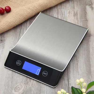 Cân nhà bếp bằng thép không gỉ phẳng Cân nướng bánh Bán buôn nhà bếp Cân điện tử Cân nền tảng 201