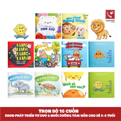 Sách Ehon - Phát Triển Tư Duy Cho Bé 0 - 6 tuổi - Combo 10 Quyển Sách Song Ngữ Việt - Anh - NXB Hà Nội
