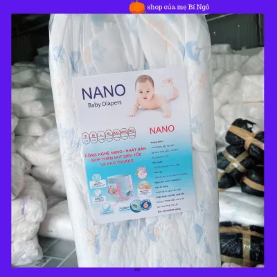 Tã bỉm quần Nano baby 100 miếng cho bé, bỉm mềm, mỏng, thấm hút từ 700-900ml, không vón cục, mẫu mã đa dạng thay đổi theo từng lô hàng.