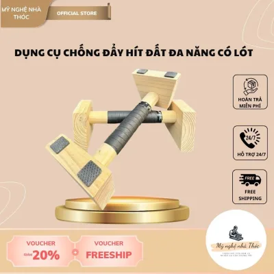 Dụng Cụ Chống Đẩy Hít Đất Parallettes Tập Cơ Ngực, Planche, Handstand, Hướng Dẫn Tập Calisthenics, Gym- Mỹ Nghệ nhà Thóc