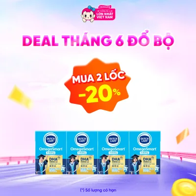Sữa Dinh Dưỡng Dutch Lady OmegaSmart Ít Đường 110ml (lốc 4 hộp)