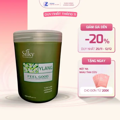 Ylang Feel Good Conditioner Silky 1000ml – Herbal Hair Care Conditioner That Nourishes, Softens & Makes Hair Shiny and Healthy