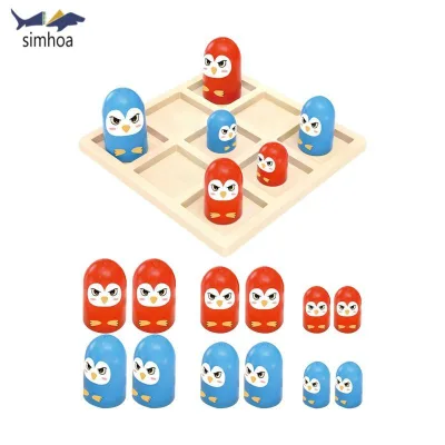 Simhoa 19 Miếng Tic Tac Toe Board Game Ăn Chiến Thuật Nhỏ Cờ Vua Giáo Dục Xếp Hình Để Bàn Bộ Cờ Thích Hợp Cho Các Hoạt Động Trong Nhà Cha Mẹ Trẻ Em Liên Kết