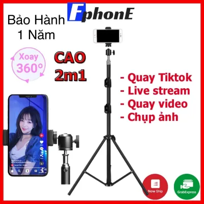 Gậy chụp hình 3 chân điện thoại live stream quay video xoay được 360 độ