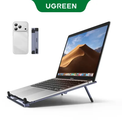 Giá đỡ máy tính xách tay di động & tiện dụng UGREEN cho Macbook Air Pro Máy tính xách tay dọc bằng nhôm có thể gập lại Kích thước nhỏ (120mm) Giá đỡ máy tính xách tay Hỗ trợ máy tính bảng Macbook Pro Giá đỡ điện thoại máy tính bảng