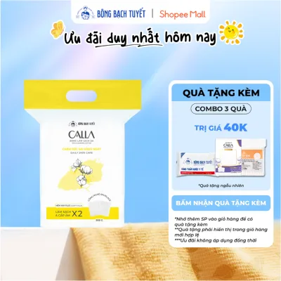 Bông tẩy trang làm sạch da Bông Bạch Tuyết Calla Mềm Mịn 500Gr