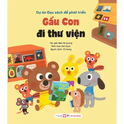 Truyện tranh giáo dục nhân cách - Gấu con đi thư viện