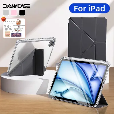 Vỏ bảo vệ trong suốt hình chữ Y cho iPad Air 6th 11 '' M3 13 2026 Gen 11 A16 Pro M4 M5 Air1 / 2 5 / 6th 9.7 Gen 9 8 7th 10.2 10th Air4 / 5 10.9 Pro 11 12.9 Mini 7 6 Có Giá Đỡ Bút