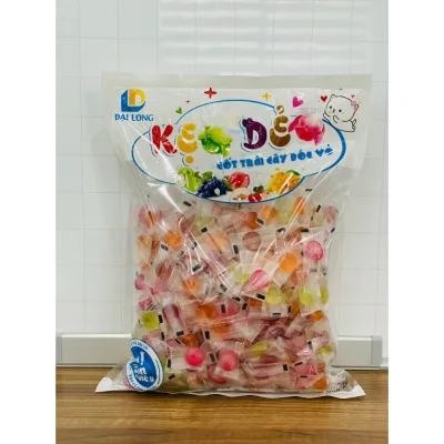 500G Kẹo dẻo trái cây bóc vỏ mix nhiều vị chuẩn hàng Đại Long - bánh kẹo ăn vặt siêu ngon