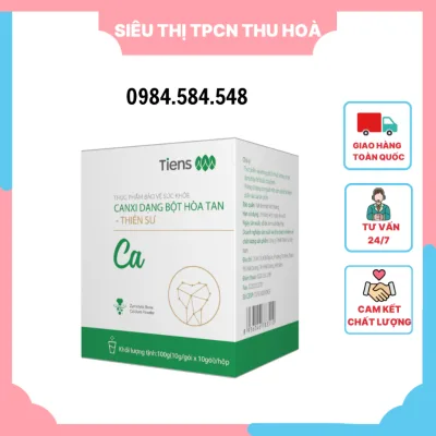 Canxi Tiens Thiên Sư Dạng Bột Hoà Tan Giúp Bổ Sung Canxi Hữu Cơ Hộp 10 Gói - - Siêu Thị Thực Phẩm Chức Năng Thu Hòa