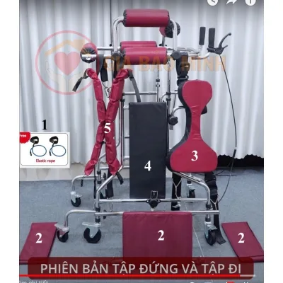 Khung tập đi dành cho người tai biến, Thiết bị tập đứng,đi, Xe tập đứng đi cho người liệt