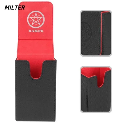 Hộp lưu trữ thẻ Tarot MILTER, Bộ sưu tập hộp đựng PU Bộ lưu trữ thẻ Tarot, Hộp hình chữ nhật đa năng Thẻ bài Tarot Board Thẻ trò chơi
