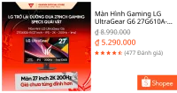 Màn Hình Gaming LG UltraGear G6 27G610A-B 27 inch - IPS - 2K - 200Hz - 1ms GTG BH 24 tháng