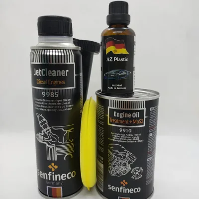 Anti-Abrasion Additive (Se-9910) and Oil Spray Cleaner (Se-9985) Brand Senfineco – Germany Free Az-Plastic Black Plastic Restoration Kit