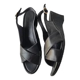 Giày sandal xuồng nữ da bò BIGGBEN cao cấp SDX33