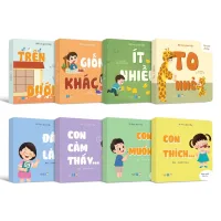 Sách - Combo Bé Học Giao Tiếp 8 cuốn bồi cứng (tùy chọn lẻ bộ) - Cho bé tập nói 0-3 tuổi