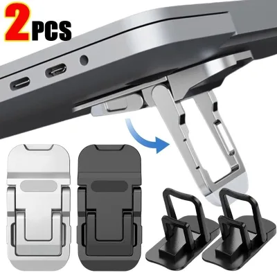 2 Giá đỡ máy tính xách tay Mini - Giá đỡ làm mát máy tính xách tay có thể gập lại - Giá đỡ bàn phím có thể điều chỉnh 2 bánh răng - Giá đỡ máy tính hợp kim kẽm - Giá đỡ chống trượt điện thoại - Bộ tản nhiệt giá đỡ máy tính xách tay