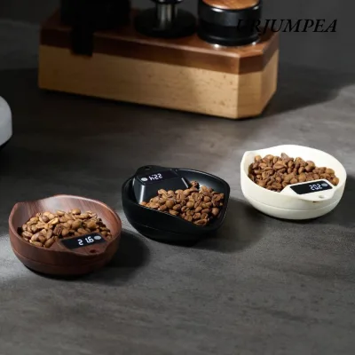 Cân cà phê URJUMPEA, Dụng cụ Barista Cân sạc chính xác, Cân nhà bếp thực phẩm bằng gỗ bền cho nhà bếp