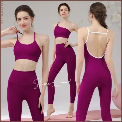 Bộ sưu tập tím mận vải 3D 🅾️L🅰️🅱️, hàng Quảng Châu cao cấp, bộ đồ tập yoga gym vải mềm mịn co giãn 4 chiều